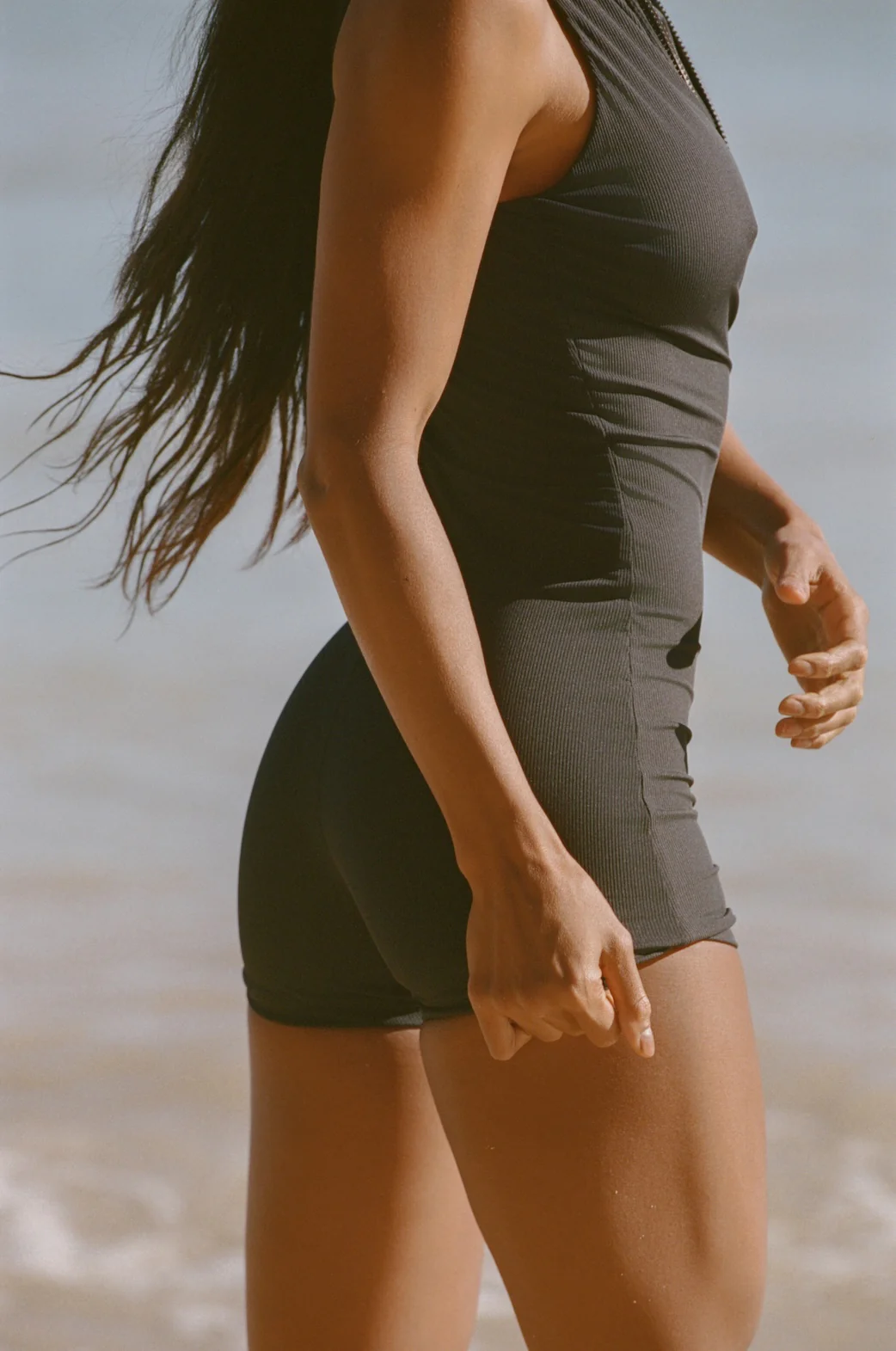Joyce Halter Swimsuit - Jet Rib - Image 5