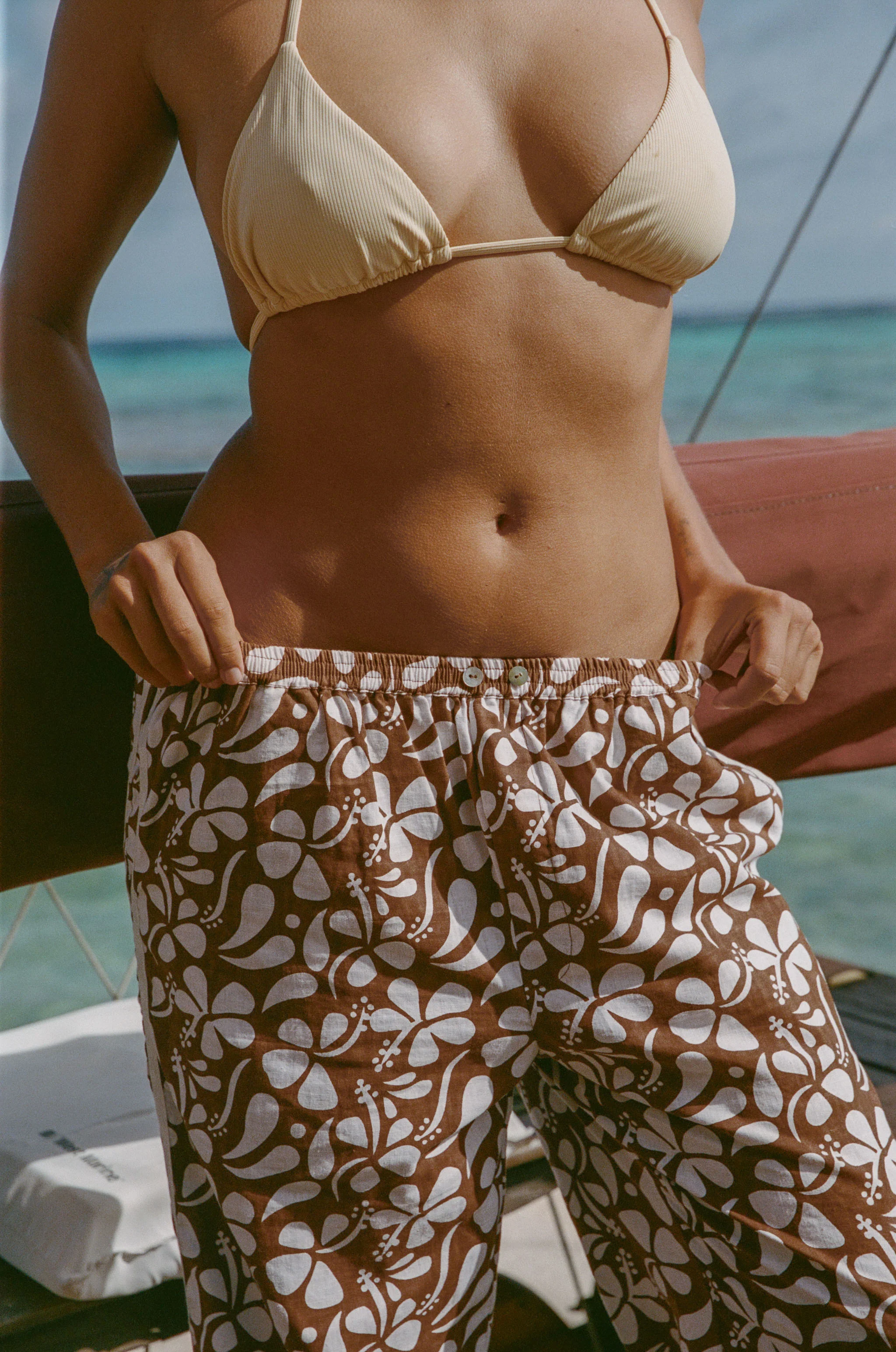 Puka Linen Pant - Lei Brown - Image 7