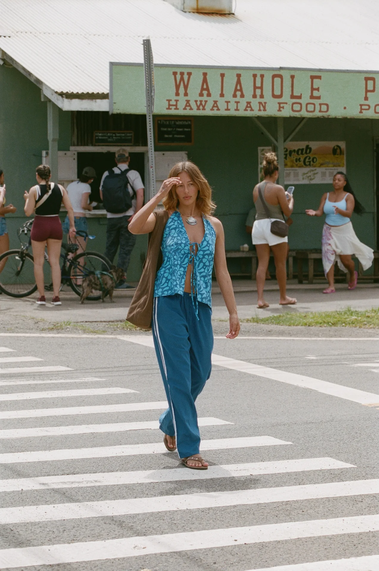 Puka Linen Pant - Ocean - Image 7