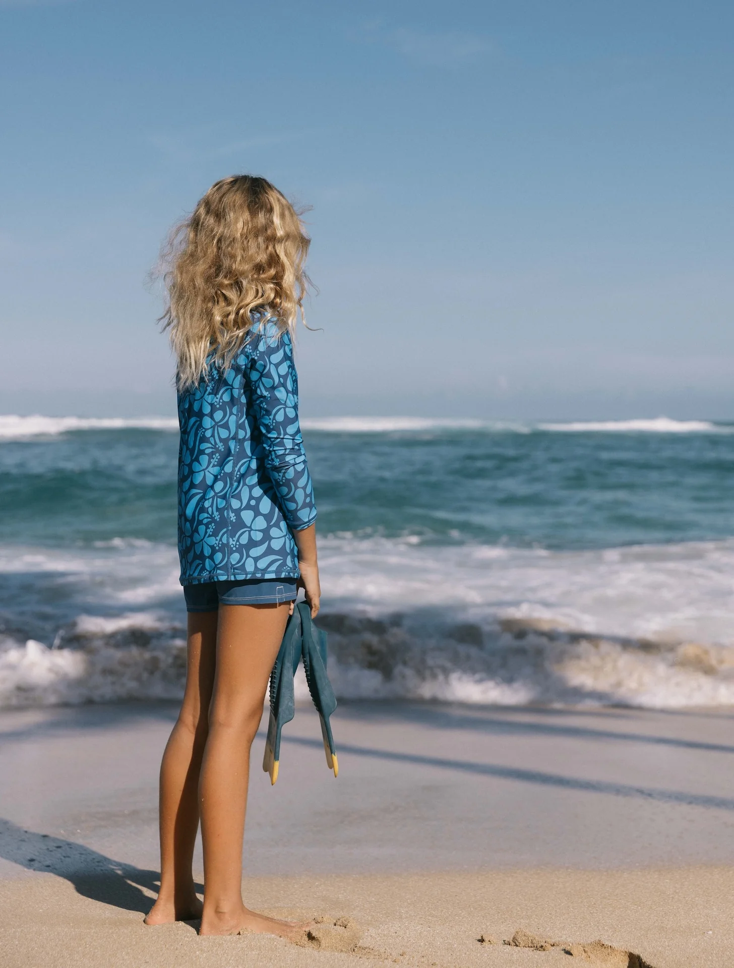 Sunny Rash Guard Mini - Lei - Blue - Image 3