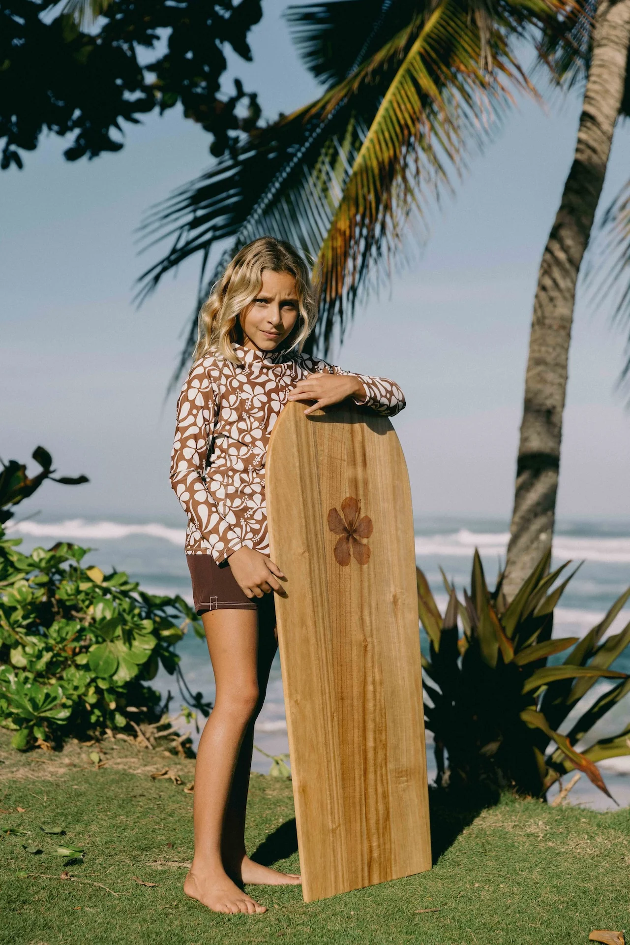 Sunny Rash Guard Mini - Lei Brown - Image 3