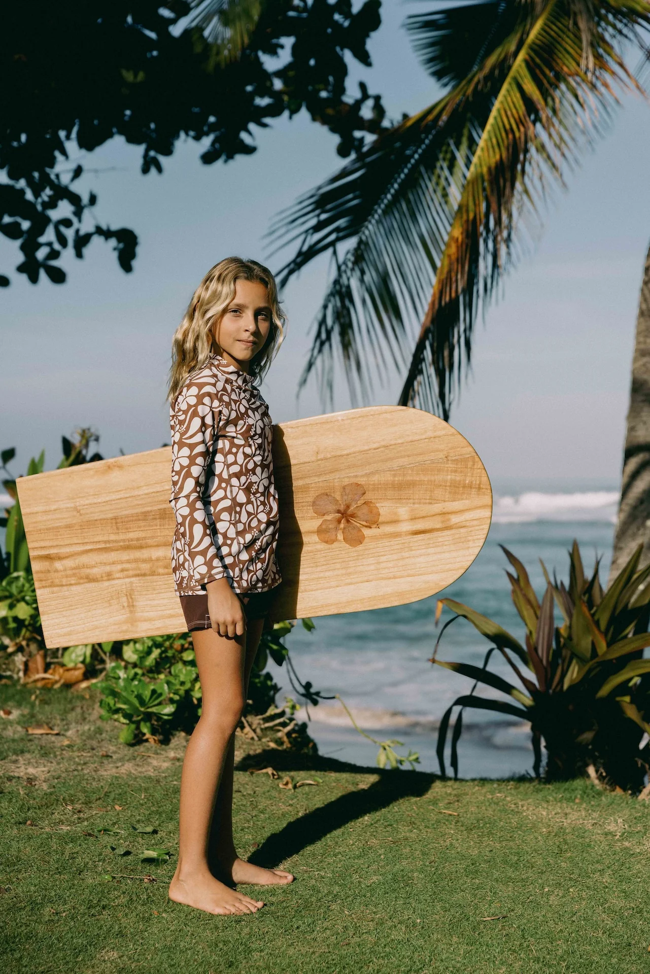Sunny Rash Guard Mini - Lei Brown - Image 5